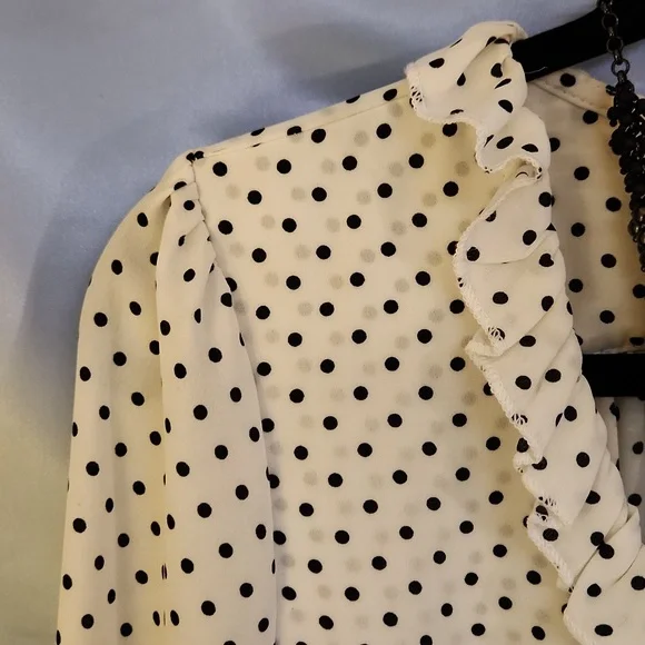 Free People Women's Polka Dot Blouse - Picture 13 of 14